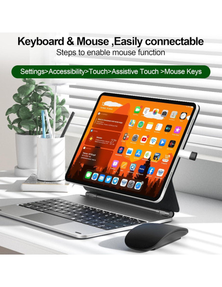 Adaptador USB C a Lightning xiwxi para iPhone 14/13/12, Audio OTG