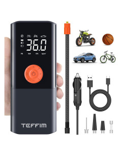 Compresor de Aire Teffim Inflador 12V Portátil con Batería