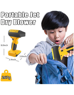 Soplador Portátil TPDL Dewalt 20V 130000RPM 4 Velocidades 2