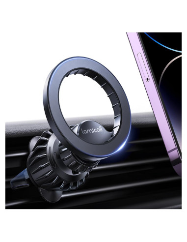 Soporte de Coche Lamicall MagSafe 20 Imán Negro