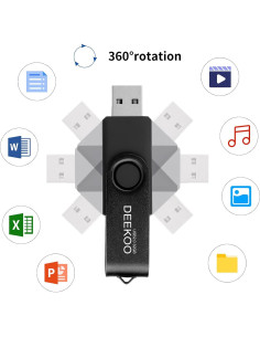 Pendrive 32GB DEEKOO 5 Pack USB 2.0 Colores Mixtos 2