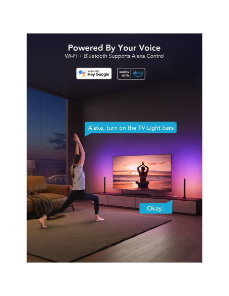 Barras de Luz Govee RGBIC 40.6 cm para TV 114-178 cm