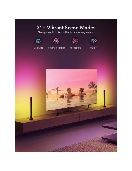 Barras de Luz Govee RGBIC 40.6 cm para TV 114-178 cm