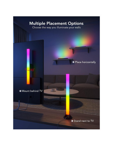 Barras de Luz Govee RGBIC 40.6 cm para TV 114-178 cm