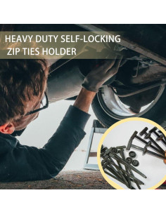 Hebilla de Brida de Cable Universal BOVVSKY 100pcs Nylon 2