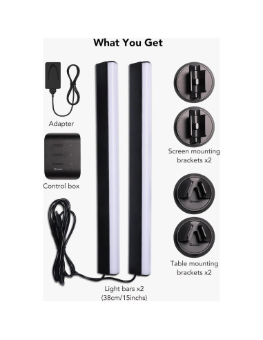 Barras de Luz Govee RGBIC 40.6 cm para TV 114-178 cm