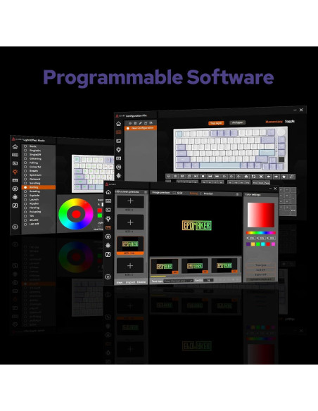 Teclado Mecánico EPOMAKER Ajazz AK820 Pro 75% Inalámbrico Teclado Mecánico EPOMAKER Ajazz AK820 Pro 75% Inalámbrico