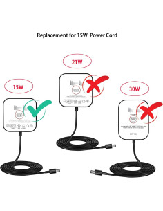 Cable de alimentación 15W para Alexa Dot 4ta/3ra/5ta Gen 2