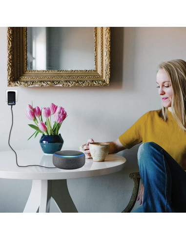 Cable de alimentación 15W para Alexa Dot 4ta/3ra/5ta Gen