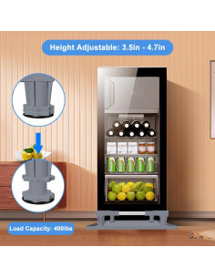 Soporte Ajustable para Mini Nevera KUPAO con Bandeja de Silicona 2