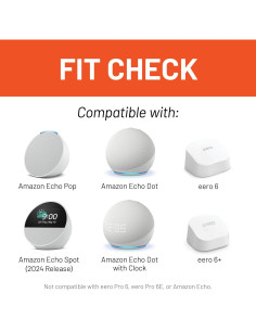 Estante para Tomacorriente ECHOGEAR Negro para Echo y Eero 2