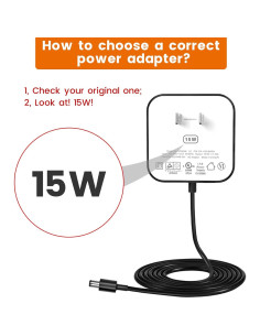 Paquete de 2 adaptadores 15W para Alexa Dot y Echo Pop 2