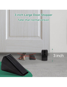 Tope de puerta ajustable Yeegras - Acero inoxidable y goma 2