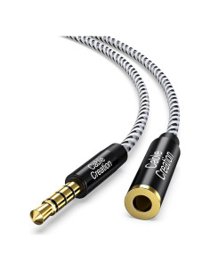 Cable de Extensión de Audio 3.5mm CableCreation 3m con Mic