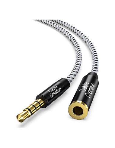 Cable de Extensión de Audio 3.5mm CableCreation 3m con Mic
