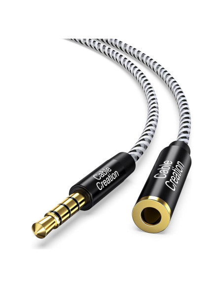 Cable de Extensión de Audio 3.5mm CableCreation 3m con Mic