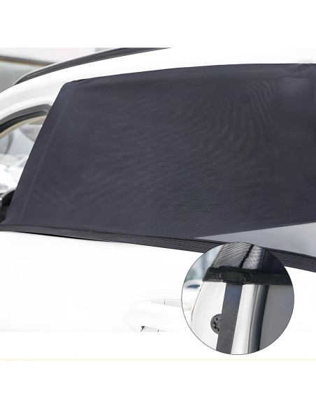 Cortina Solar para Auto JINRUCHE, 2 Piezas, Ajuste Universal
