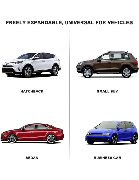 Cortina Solar para Auto JINRUCHE, 2 Piezas, Ajuste Universal