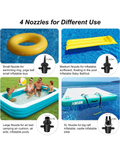 Bomba de Aire Eléctrica AWSUM 600W para Inflables 110-120V 2