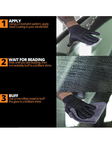 CERAKOTE Recubrimiento Cerámico para Parabrisas - Kit 4 Toallitas