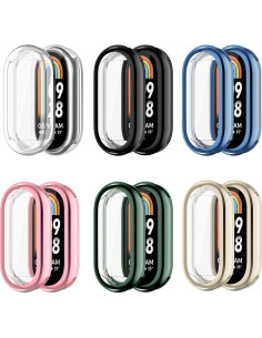 Paquete de 6 Fundas para Reloj JINGXIN Mi Band 8 TPU Colorido 2