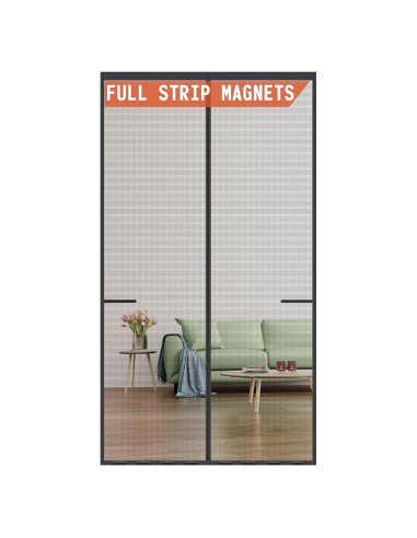 Puerta de Pantalla Magnética Mpmedo 101,6x210,8 cm Negra