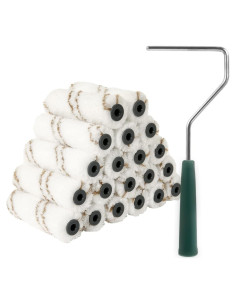 Fundas de Rodillo de Pintura Microfibra Mister Rui 4" - 20 Piezas