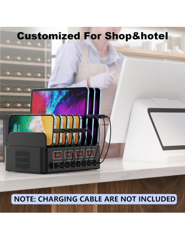 Estación de Carga USB Cinlinso 150W 16 Puertos Rápida