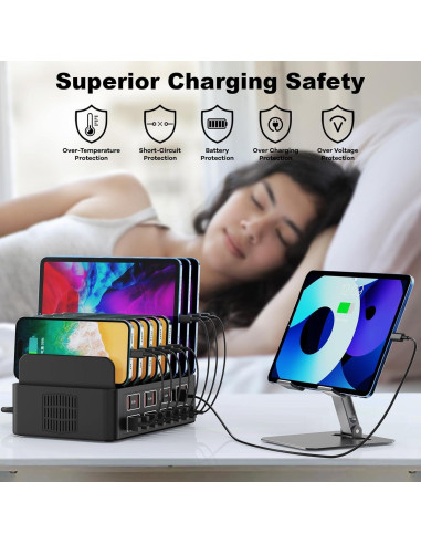 Estación de Carga USB Cinlinso 150W 16 Puertos Rápida