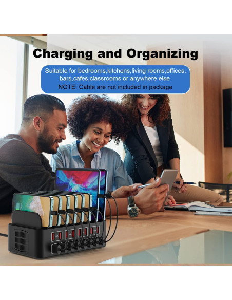 Estación de Carga USB Cinlinso 150W 16 Puertos Rápida