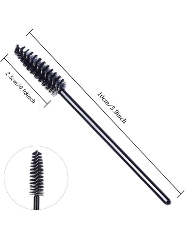 Cepillos Desechables GUMIKE 100 Pcs para Pestañas y Cejas