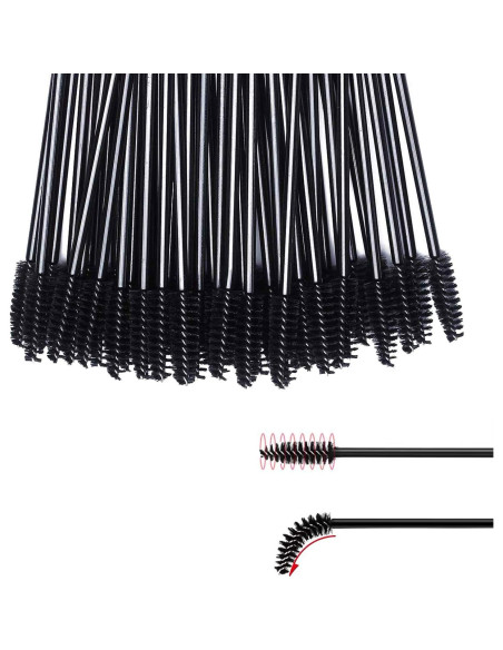 Cepillos Desechables GUMIKE 100 Pcs para Pestañas y Cejas