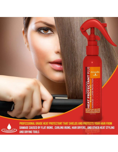 Spray Protector Térmico Arvazallia 280g Acondicionador Antifrizz