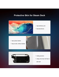 Calcomanía Skin Wrap para Steam Deck SYGTOYUE + Protector HD 2