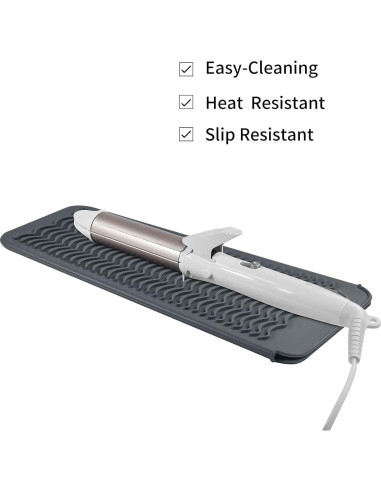 Alfombrilla de Silicona EIOKIT Resistente al Calor 27,9x12,7cm Gris