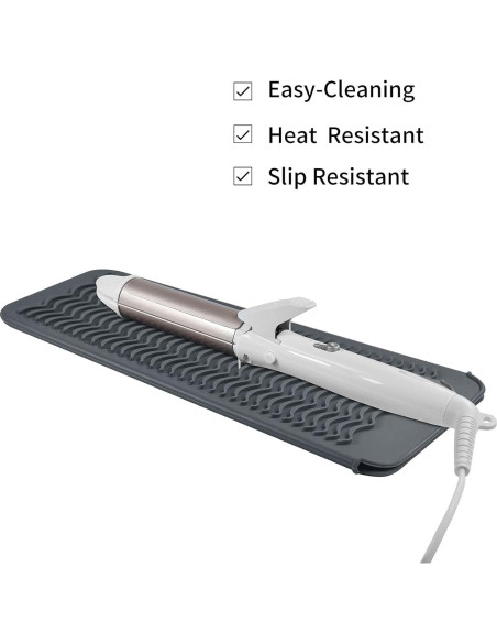 Alfombrilla de Silicona EIOKIT Resistente al Calor 27,9x12,7cm Gris