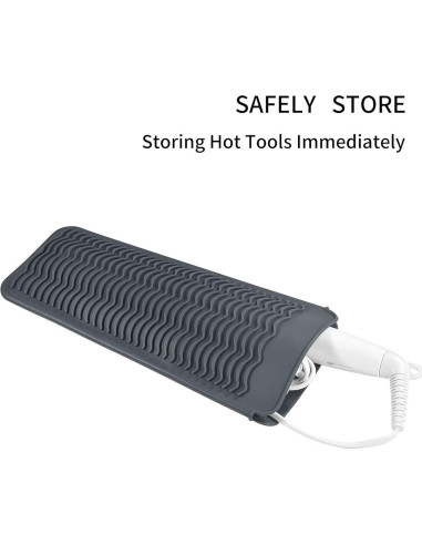 Alfombrilla de Silicona EIOKIT Resistente al Calor 27,9x12,7cm Gris