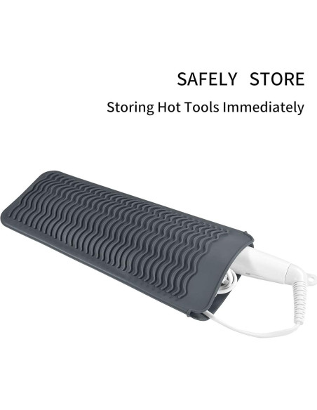 Alfombrilla de Silicona EIOKIT Resistente al Calor 27,9x12,7cm Gris