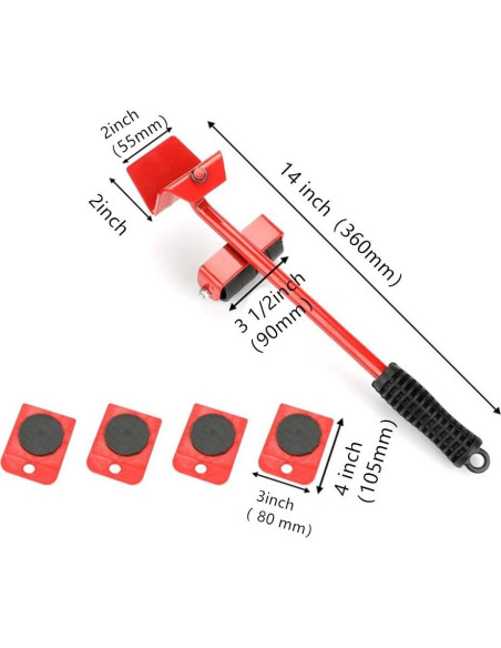 Elevador de Muebles JULAN con 4 Ruedas y Capacidad 200 kg Elevador de Muebles JULAN con 4 Ruedas y Capacidad 200 kg
