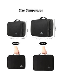 MATEIN Organizador de Viaje Negro 26.67x19.69cm Impermeable 2