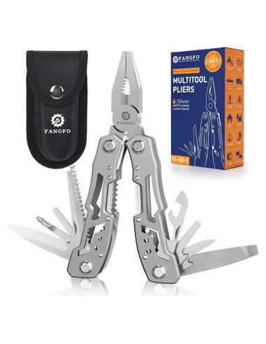 Alicate Multiherramienta Fangfo 14-en-1 Acero Inoxidable