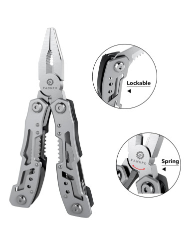 Alicate Multiherramienta Fangfo 14-en-1 Acero Inoxidable