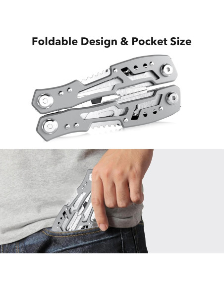 Alicate Multiherramienta Fangfo 14-en-1 Acero Inoxidable