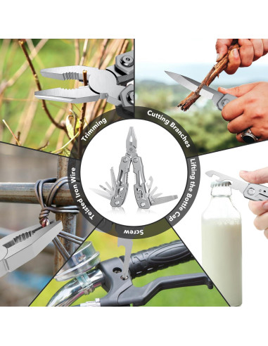 Alicate Multiherramienta Fangfo 14-en-1 Acero Inoxidable