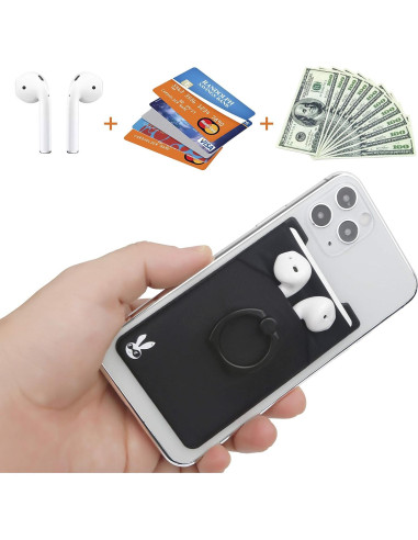 Billetera para Teléfono TUZAMA Negra 5 en 1 con RFID