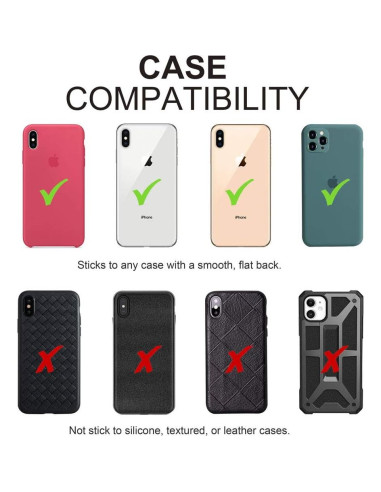 Billetera para Teléfono TUZAMA Negra 5 en 1 con RFID