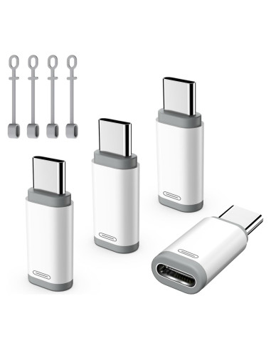 Adaptador Lightning a USB-C TiMOVO, 4 piezas, carga y datos