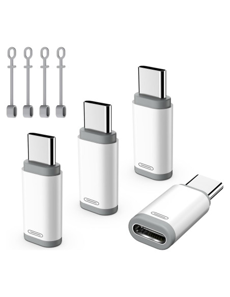 Adaptador Lightning a USB-C TiMOVO, 4 piezas, carga y datos