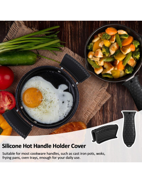 Paquete de 8 fundas de silicona MAQUITA para mangos calientes