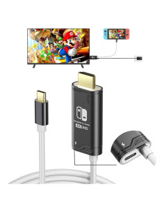 Adaptador HDMI JINGDU 4K para Nintendo Switch 2m Negro